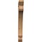 Ekena Millwork Legacy Slat Smooth Bracket, Western Red Cedar, 3 1/2"W x 30"D x 34"H BKT04X30X34LEC06SWR - alternate 2